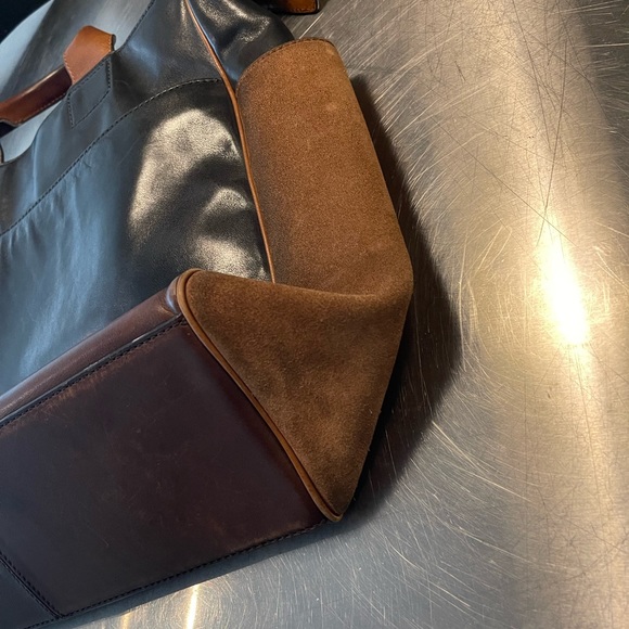 Coach Suede and Leather Messenger Bag - Picture 4 of 14